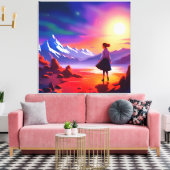 Blick in die Zukunft Leinwanddruck (Insitu (Wohnzimmer))