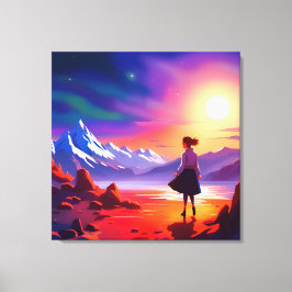 Blick in die Zukunft Leinwanddruck