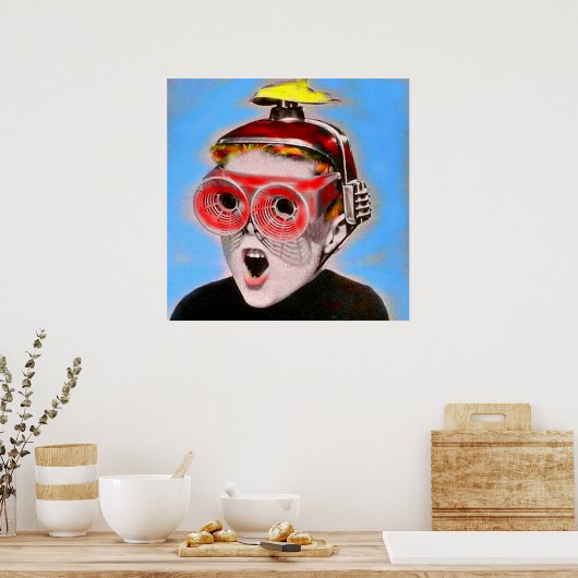 Blick in die Zukunft Poster (Küche)