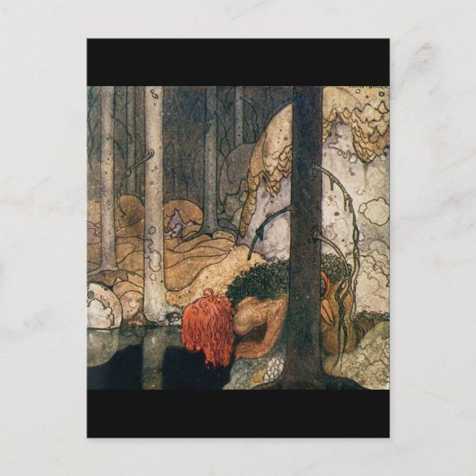 Blick in einen Pool Postkarte (Vorderseite)