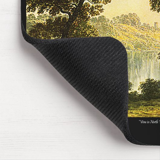 Blick in Nordwales, Aquarellmalerei Mousepad! Mousepad (Ecke)