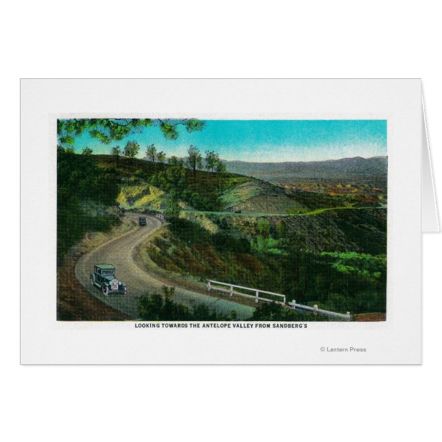 Blick in Richtung Antelope Valley von Sandbergs (Vorderseite (Horizontal))