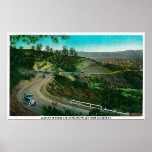 Blick in Richtung Antelope Valley von Sandbergs Poster