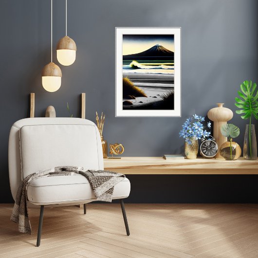 Blick in Richtung Egmont - Leinwand Art Print Poster