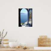 Blick in Santorin Poster (Küche)