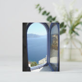 Blick in Santorin Postkarte (Stehend Vorderseite)
