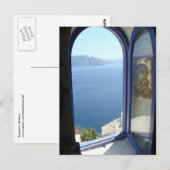 Blick in Santorin Postkarte (Vorne/Hinten)