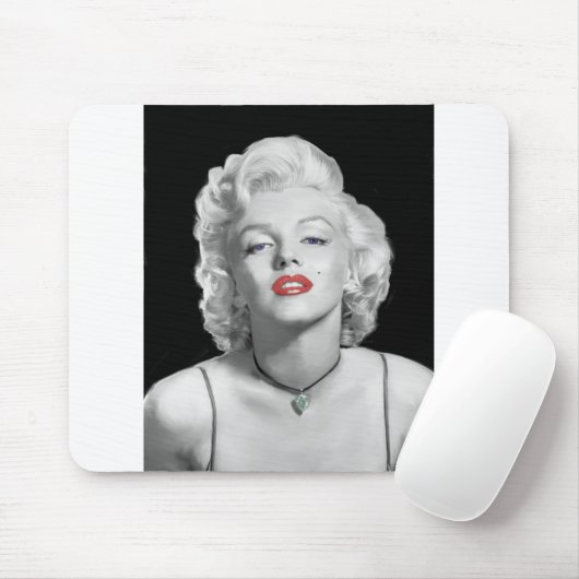 Blick MIC01BWRD-V3 des Liebe-Smaragds Heart.tif Mousepad (Mit Mouse)
