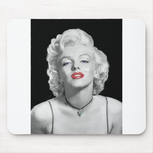 Blick MIC01BWRD-V3 des Liebe-Smaragds Heart.tif Mousepad (Vorne)