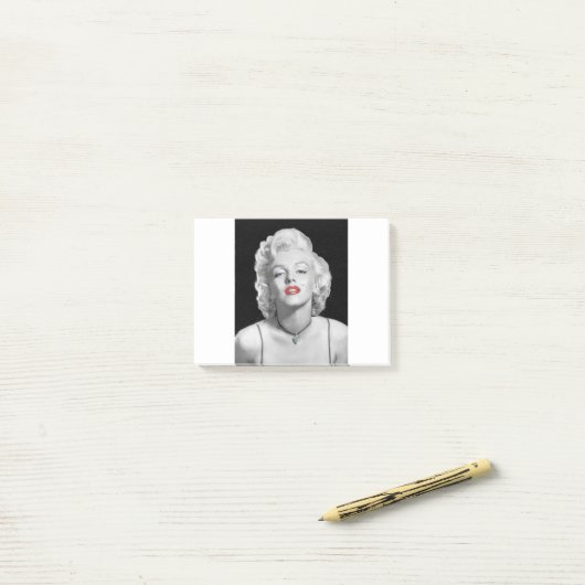 Blick MIC01BWRD-V3 des Liebe-Smaragds Heart.tif Post-it Klebezettel (Auf Schreibtisch)