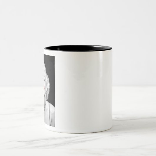 Blick MIC01BWRD-V3 des Liebe-Smaragds Heart.tif Zweifarbige Tasse (Mittel)