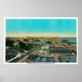 Blick nach Osten über den Geschäftsbereich, Long B Poster (Vorne)