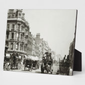 Blick nach Oxford Street, London (b/w Foto) Fotoplatte (Seite)