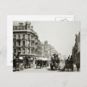 Blick nach Oxford Street, London (b/w Foto) Postkarte (Vorne/Hinten)