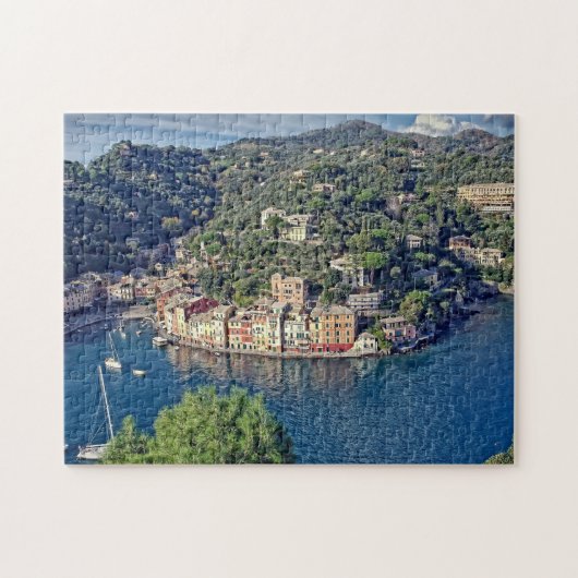 Blick nach Portofino, Italien - 11x14 - 252 Stk. Puzzle (Horizontal)