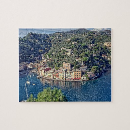 Blick nach Portofino, Italien - 8x10 - 100 Stk. Puzzle (Horizontal)