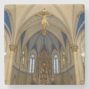 Blick nach St Peter Altar Steinuntersetzer