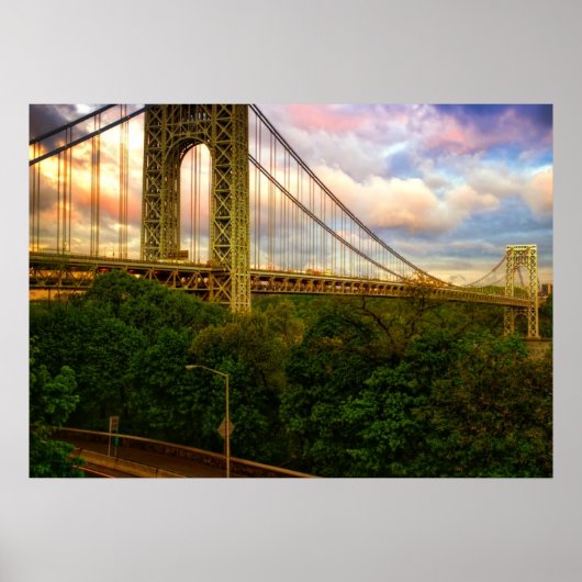 Blick nach Süden - West von Manhattan Poster (Vorne)