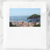 Blick nach Tropez Rechteckiger Aufkleber (Tasche)
