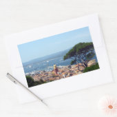 Blick nach Tropez Rechteckiger Aufkleber (Umschlag)