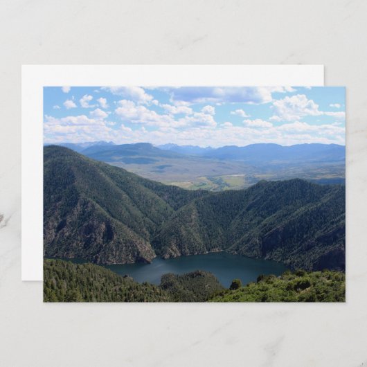 Blick nach unten auf das Gunnison Mitteilungskarte (Vorne/Hinten)