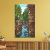 Blick nach unten Ausbleibender Keule aus Hydes Höh Leinwanddruck (Insitu (Wohnzimmer))