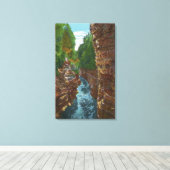 Blick nach unten Ausbleibender Keule aus Hydes Höh Leinwanddruck (Insitu (Holzboden))