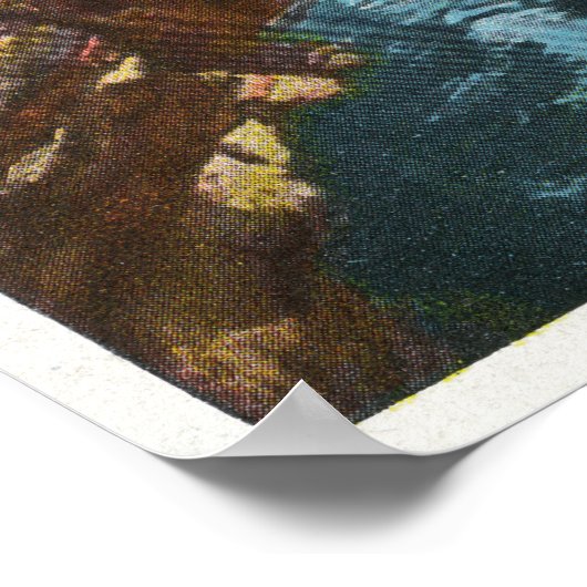 Blick nach unten Ausbleibender Keule aus Hydes Höh Poster (Ecke)