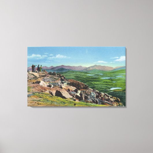 Blick nach unten von Whiteface Memorial Hwy Leinwanddruck (Vorderseite)