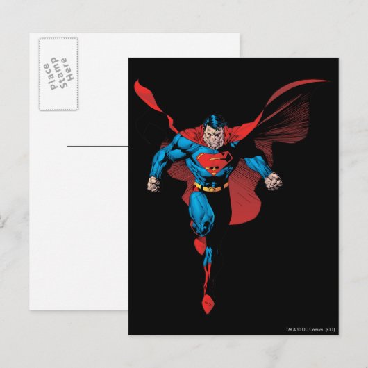 Blick nach vorne - Comic-Stil Postkarte (Vorne/Hinten)