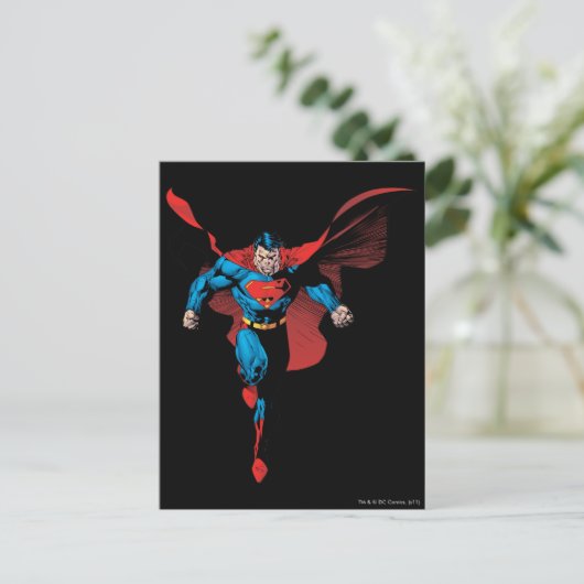 Blick nach vorne - Comic-Stil Postkarte (Stehend Vorderseite)