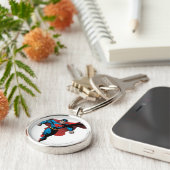 Blick nach vorne - Comic-Stil Schlüsselanhänger (Seite)