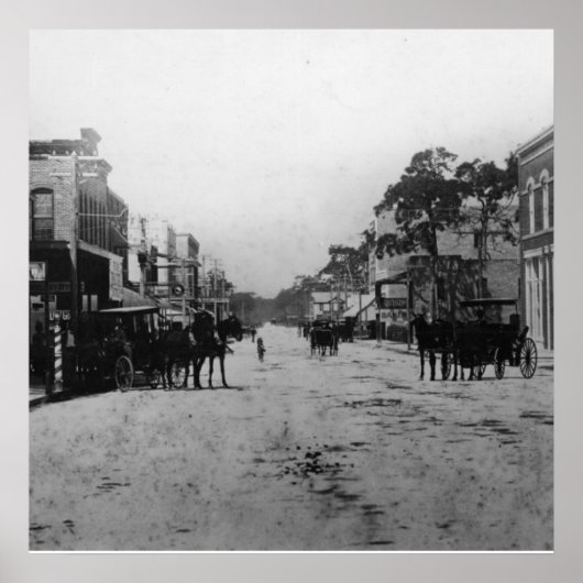 Blick nach Westen auf der Flagler-Straße Poster (Vorne)