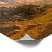 Blick nach Yosemite Valley Poster (Ecke)