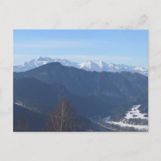 Blick Tatra aus Beskids Postkarte (Vorderseite)