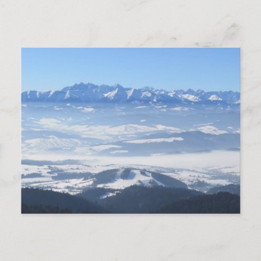 Blick Tatra aus Gorce Postkarte (Vorderseite)