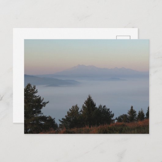 Blick Tatra aus Pieniny Postkarte (Vorne/Hinten)