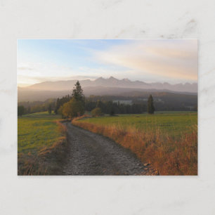 Blick Tatra aus Spis Poster Postkarte