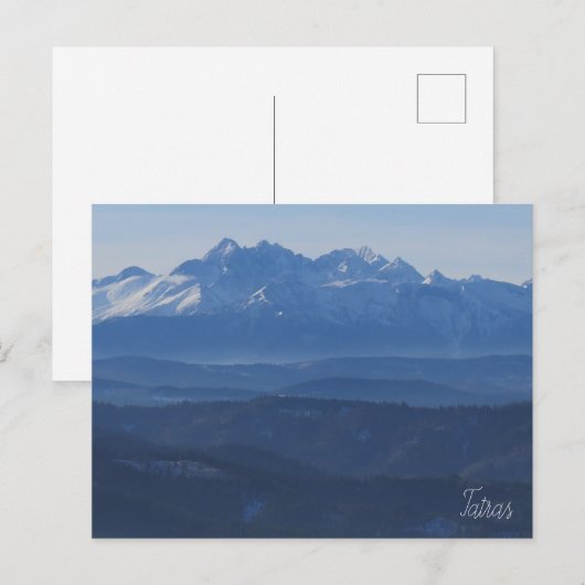 Blick Tatra Postkarte (Vorne/Hinten)
