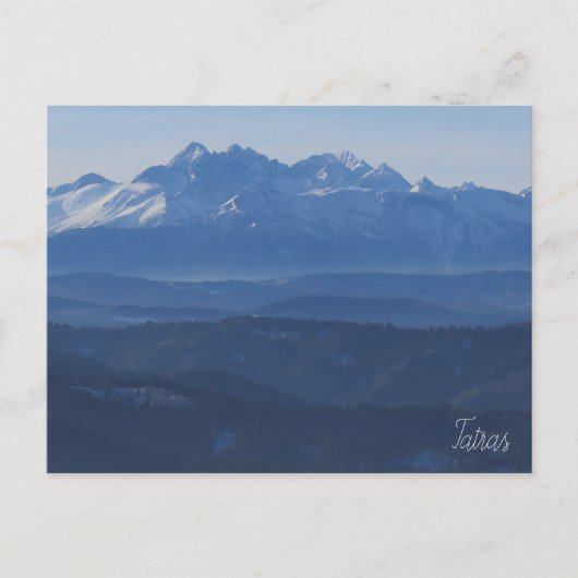 Blick Tatra Postkarte (Vorderseite)