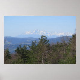Blick Tatra von Beskid Sadecki Poster