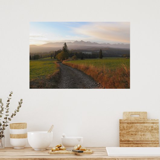 Blick Tatra von Spis Poster (Küche)