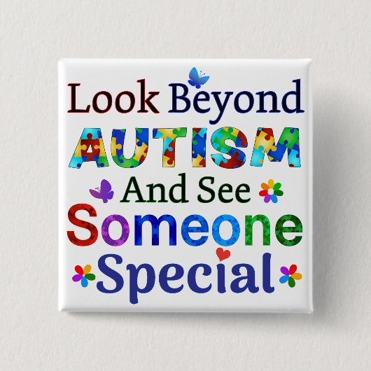 Blick über den AUTISMUS Button (Vorderseite)