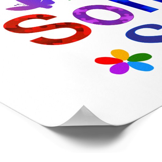 Blick über den AUTISMUS Poster (Ecke)