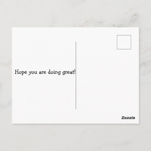 Blick über den AUTISMUS Postkarte (Rückseite)