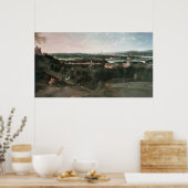 Blick über den Greenwich Park in Richtung London Poster (Küche)