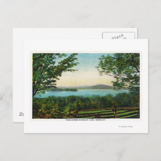 Blick über den Rangeley Lake Postkarte (Vorne/Hinten)