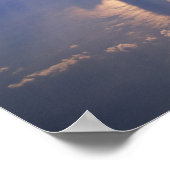 Blick über dichte Wolke Poster (Ecke)