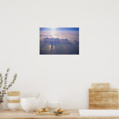 Blick über dichte Wolke Poster (Küche)