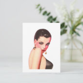 Blick über die Schulter Postkarte (Stehend Vorderseite)